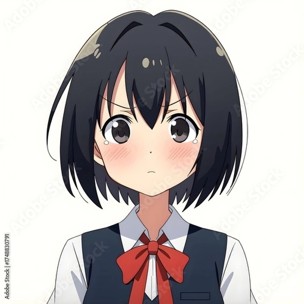 Obraz Middle school students 2D characters