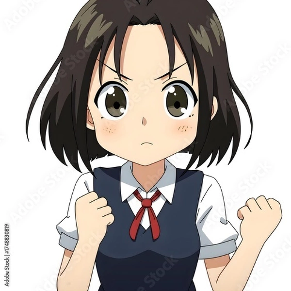 Obraz Middle school students 2D characters