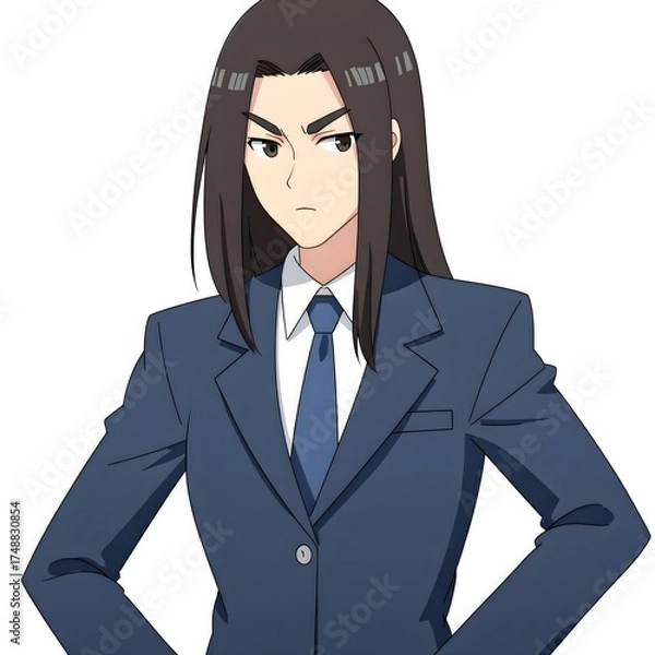 Obraz Middle school students 2D characters