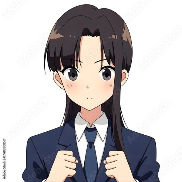 Obraz Middle school students 2D characters