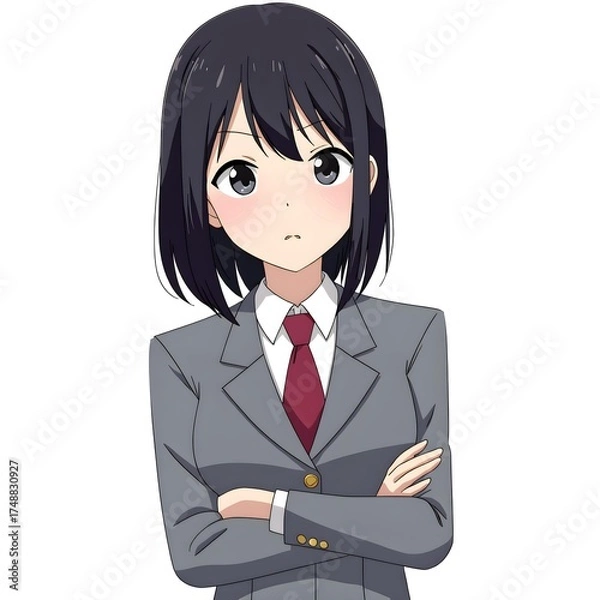 Obraz Middle school students 2D characters