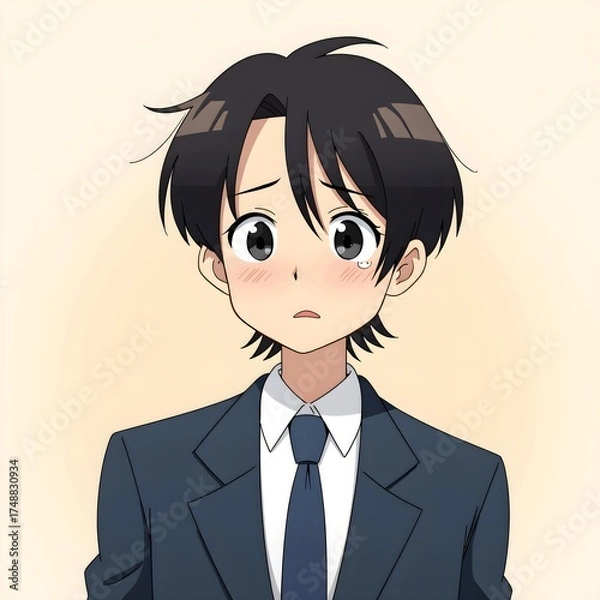 Obraz Middle school students 2D characters