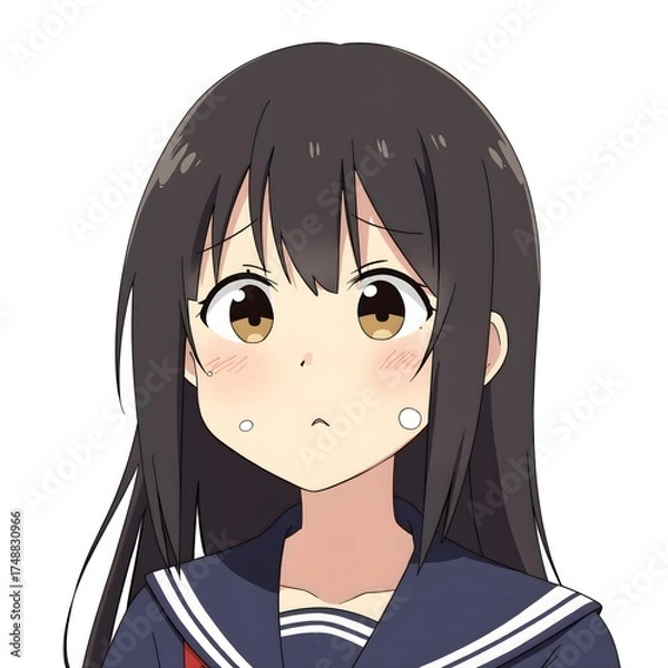 Obraz Middle school students 2D characters