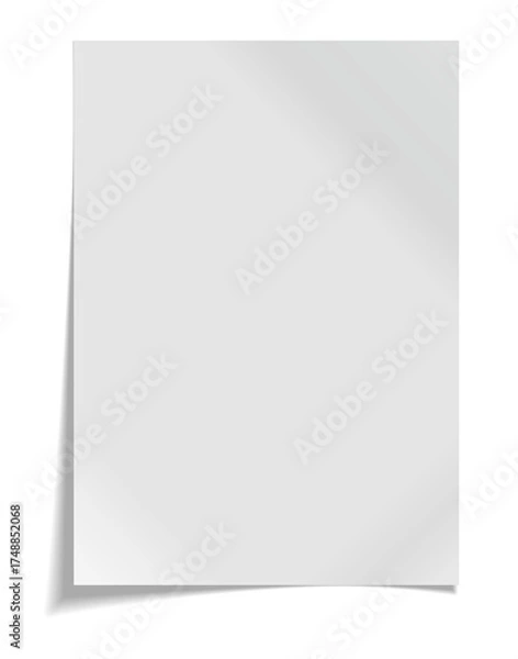 Obraz A4 paper with shadow