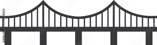 Obraz 다리 일러스트, 건축