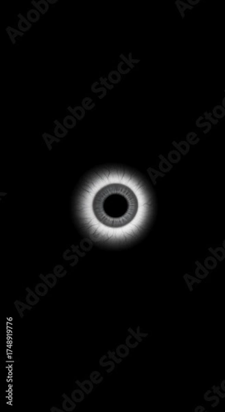 Fototapeta Ethereal Eye - A Glimpse into the Voids Depths.