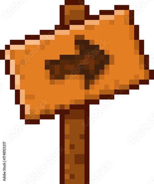 Obraz 픽셀 화살표 표지판