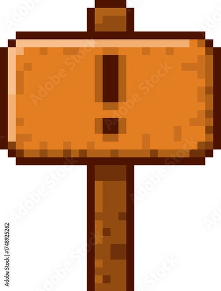 Obraz 픽셀 화살표 표지판