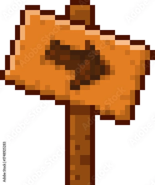 Obraz 픽셀 화살표 표지판