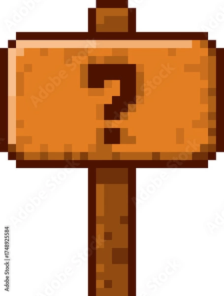 Obraz 픽셀 화살표 표지판