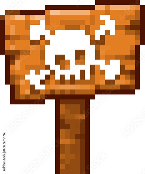 Obraz 픽셀 화살표 표지판