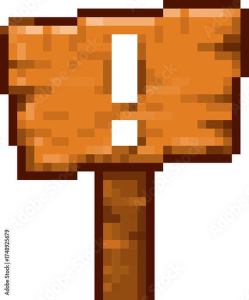 Obraz 픽셀 화살표 표지판