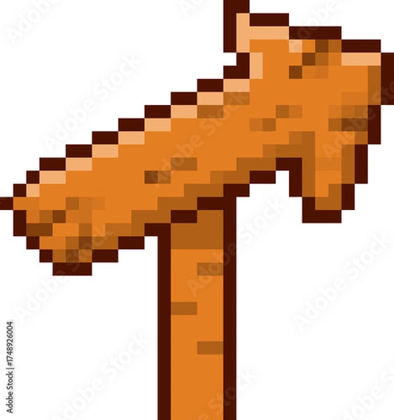 Obraz 픽셀 화살표 표지판