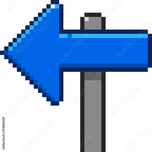 Obraz 픽셀 화살표 표지판