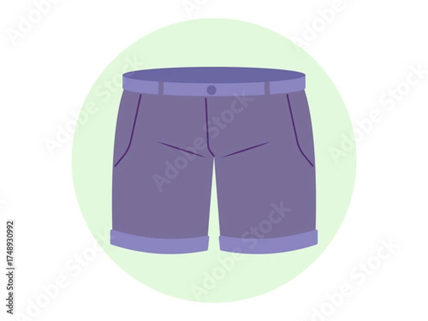 Fototapeta Short pants icon. Fashion symbol icon vector. Solid vector icons. Flat illustration concept.