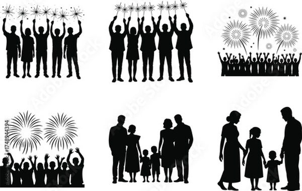 Obraz Traditional Diwali Celebration Vector Bundle