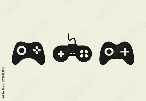 Obraz Game stick vector icon