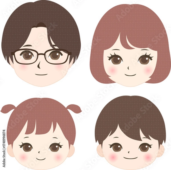 Obraz 笑顔の家族