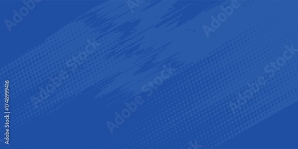 Fototapeta digital blue pattern grunge texture background. Dots pop art comics sport style.digital