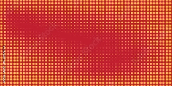 Fototapeta design halftone orange color pattern gradient texture with technology digital background.design