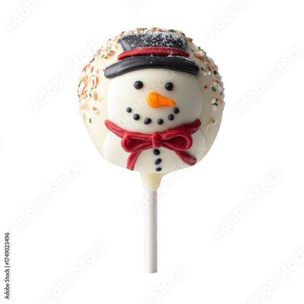 Obraz Festive Snowman Cake Pop
