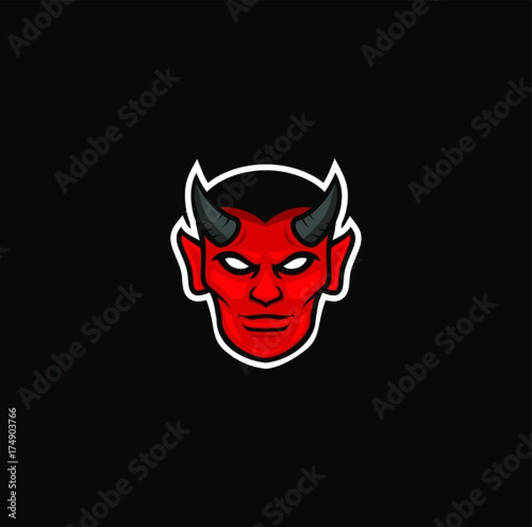 Obraz Red Devil Mascot