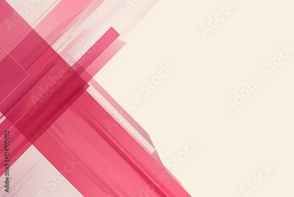 Fototapeta 抽象的なピンクのジオメトリ背景デザイン