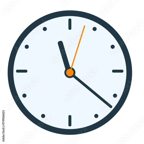 Obraz wall clock vector illustration