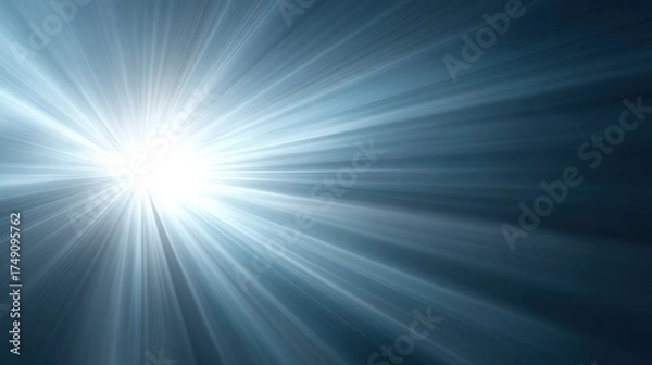 Fototapeta A vibrant burst of light emanates from the center, radiating streaks of energy across a dark background, creating a dynamic and ethereal effect.