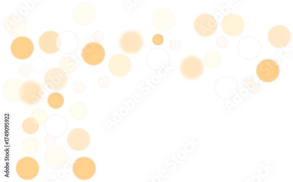 Obraz Abstract bokeh light effect on transparent background for graphic design element