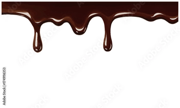 Obraz とろけたチョコレートのフレーム、装飾