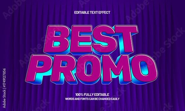 Fototapeta best promo editable text effect
