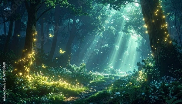 Fototapeta 森の中の風景