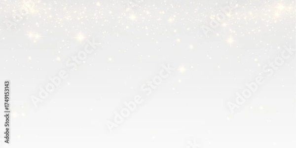 Fototapeta Create a magical holiday atmosphere with this transparent PNG photo overlay of glowing dust and festive particles.