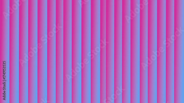Fototapeta Vibrant Abstract Gradient Background with Alternating Vertical Stripes of Hot Pink and Electric Blue Featuring Smooth Color Blends and a Futuristic Neon Aesthetic.