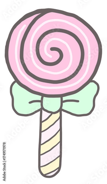 Obraz Cute pastel lollipop 