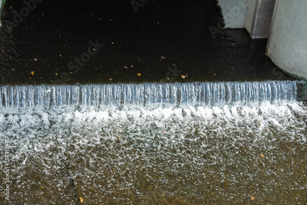 Obraz 下水処理場排水放流口・放流水クローズアップ