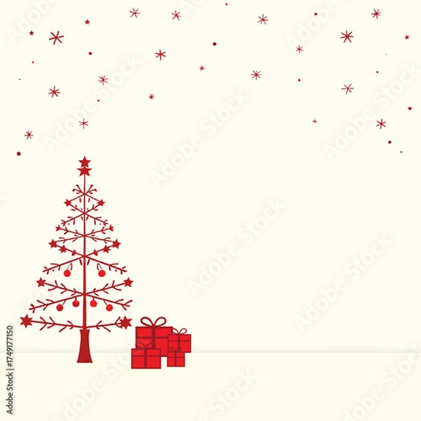 Obraz Christmas & Winter vector Background