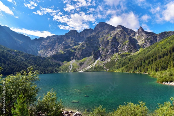 Obraz Poland Tatra National Park High Tatras Mt Morskie Oko Lake in summer