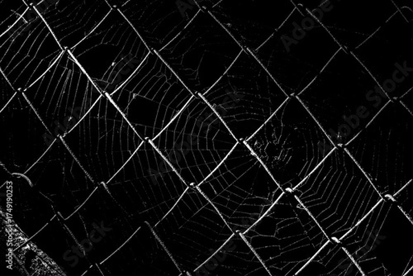 Fototapeta spider web on a dark background