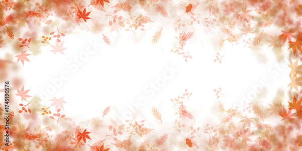 Obraz Autumn Leaves Frame Background