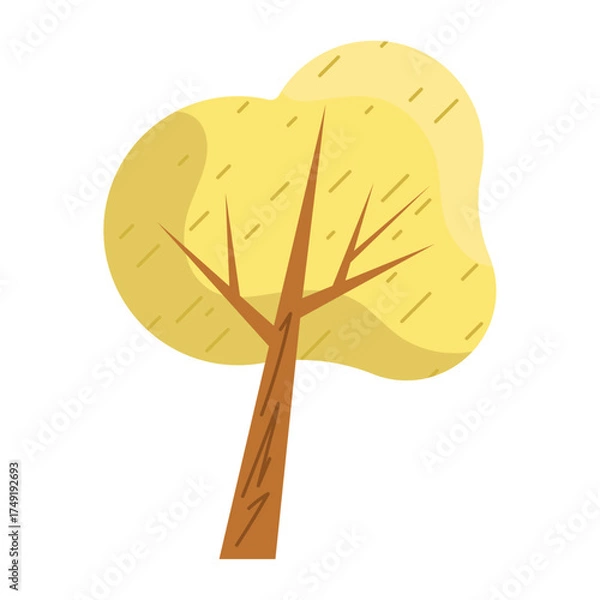 Fototapeta Yellow tree