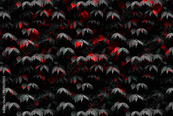 Obraz seamless pattern with red and white flowers