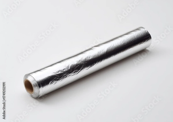 Fototapeta Rolled aluminum foil