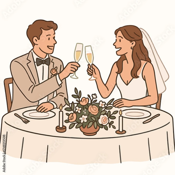 Obraz Wedding table setup