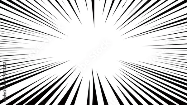 Obraz Cartoon Radial Speedline Background