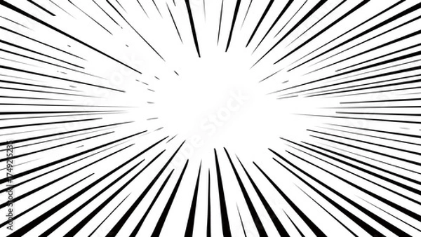 Obraz Cartoon Radial Speedline Background