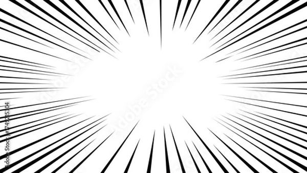 Obraz Cartoon Radial Speedline Background