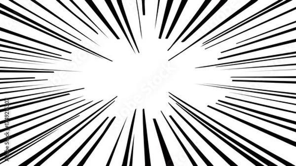 Obraz Cartoon Radial Speedline Background