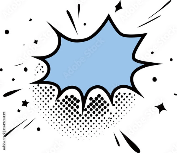 Obraz Cartoon Splash Speech Balloon